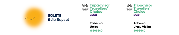Reconocimientos Tauernas Urtau, Solete Guía Repsol y Tripadvisor Traveller Choice
